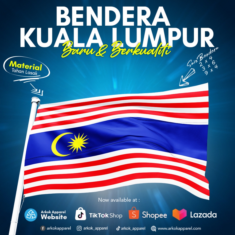 Bendera Kuala Lumpur I High Quality Flag