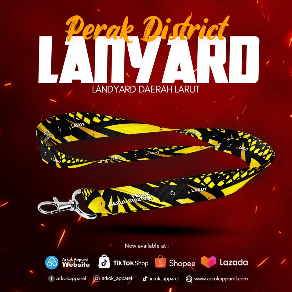 Landyard Daerah Larut Perak | Best Quality