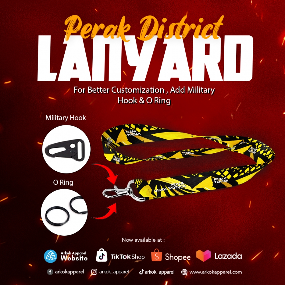 Lanyard Perak Tengah | Best Quality