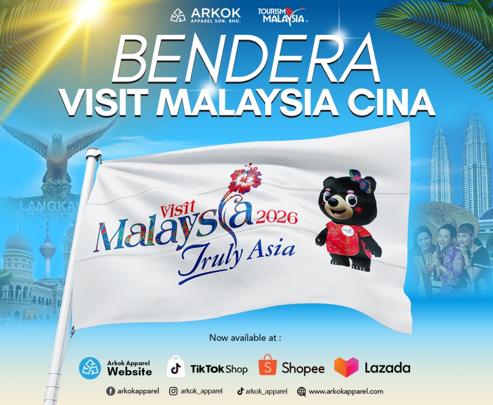 Bendera Visit Malaysia Cina | Best Quality