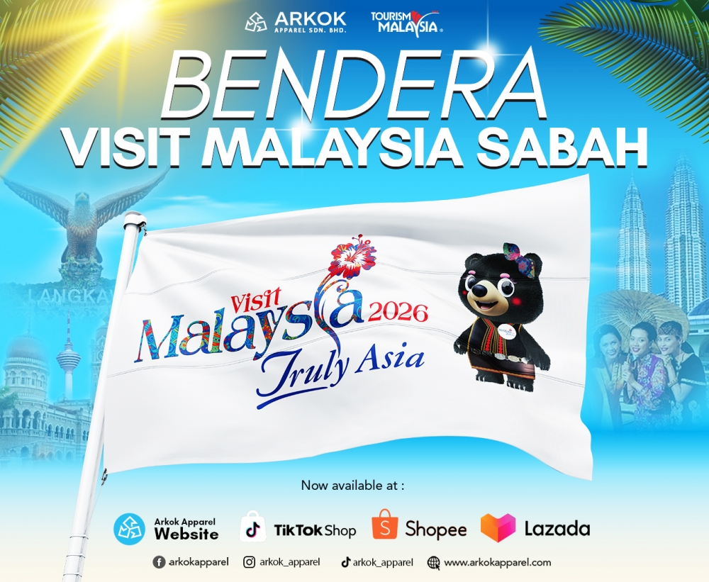 Bendera Visit Malaysia Sabah | Best Quality