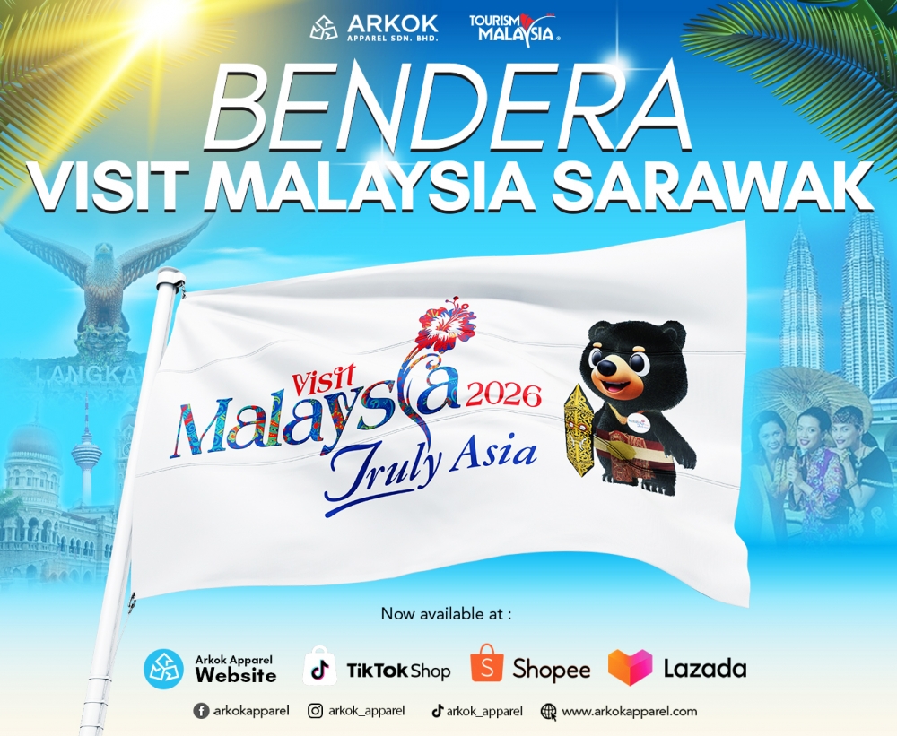 Bendera Visit Malaysia Sarawak | Best Quality