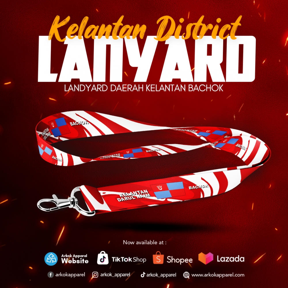 Lanyard Bachok Daerah Kelantan | Best Quality