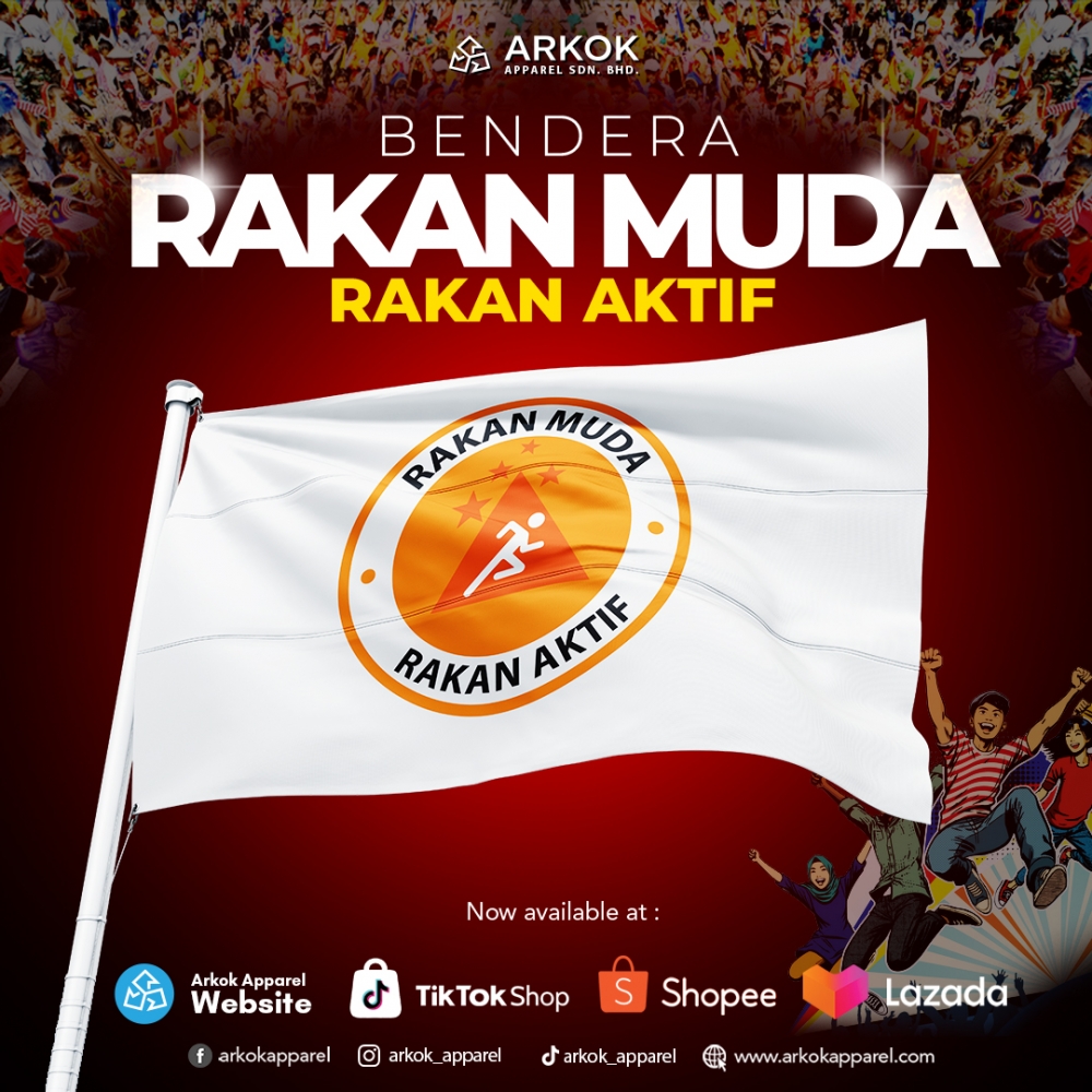 Bendera Rakan Muda Aktif | Best Quality