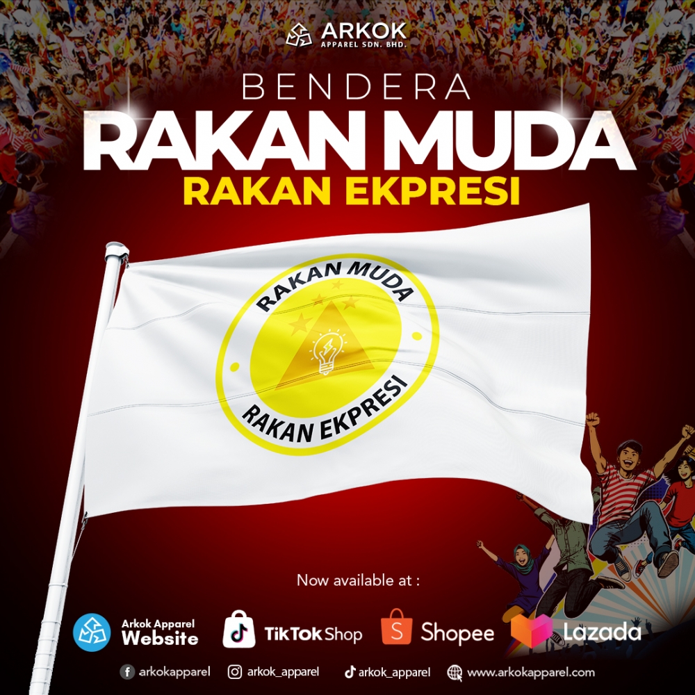 Bendera Rakan Muda Ekspresi | Best Quality