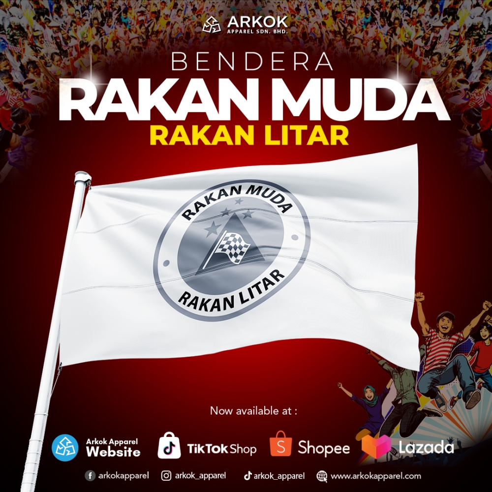 Bendera Rakan Muda Litar | Best Quality