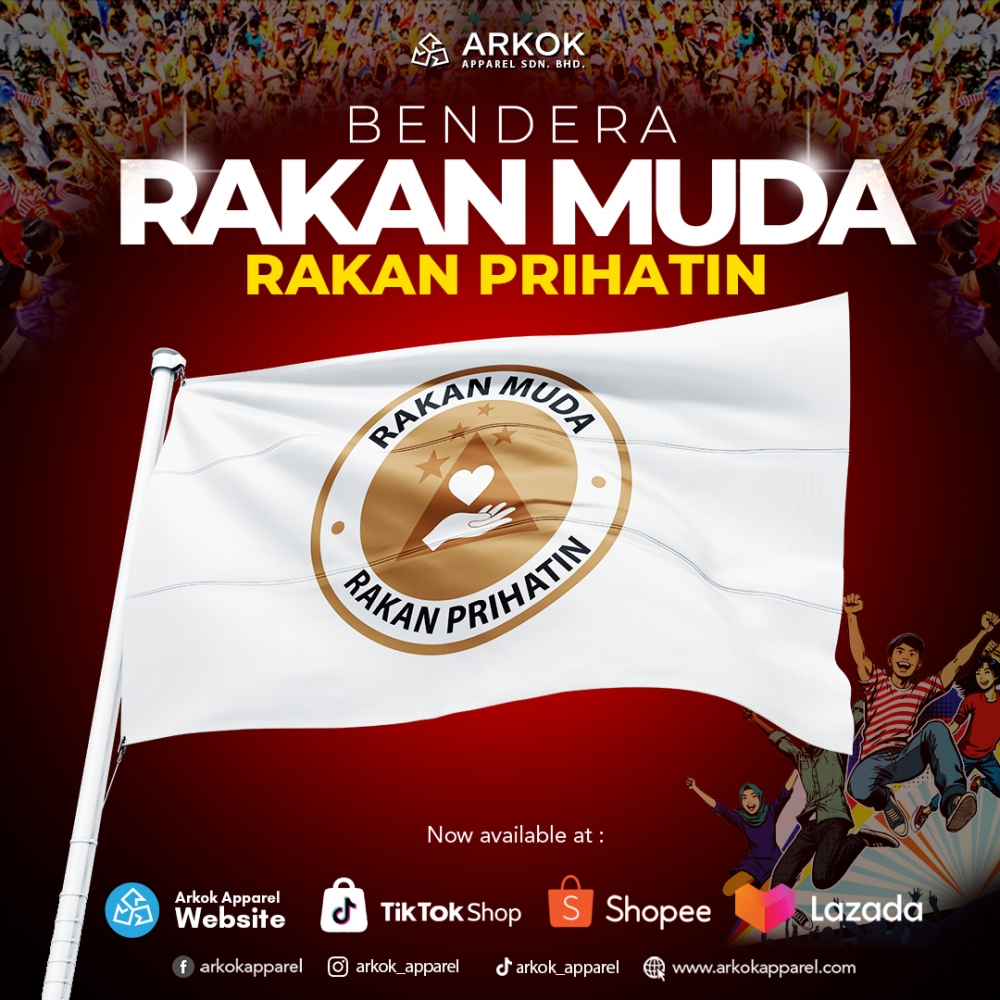 Bendera Rakan Muda Prihatin | Best Quality