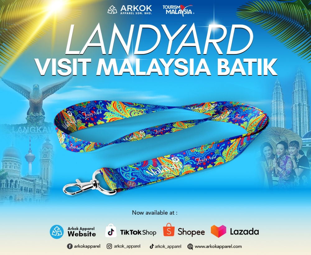 [High Quality] Lanyard Visit Malaysia Batik