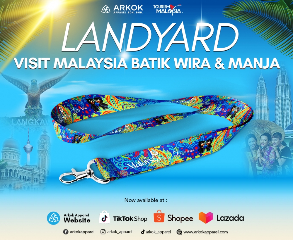 [High Quality] Lanyard Visit Malaysia Batik Wira&Manja