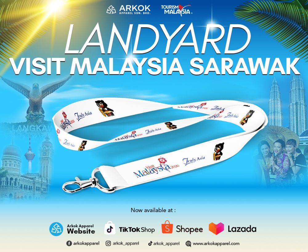 [High Quality] Lanyard Visit Malaysia Sarawak