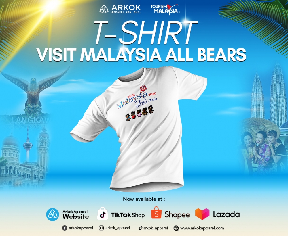 [READYSTOCK] T-shirt Visit Malaysia All Bears