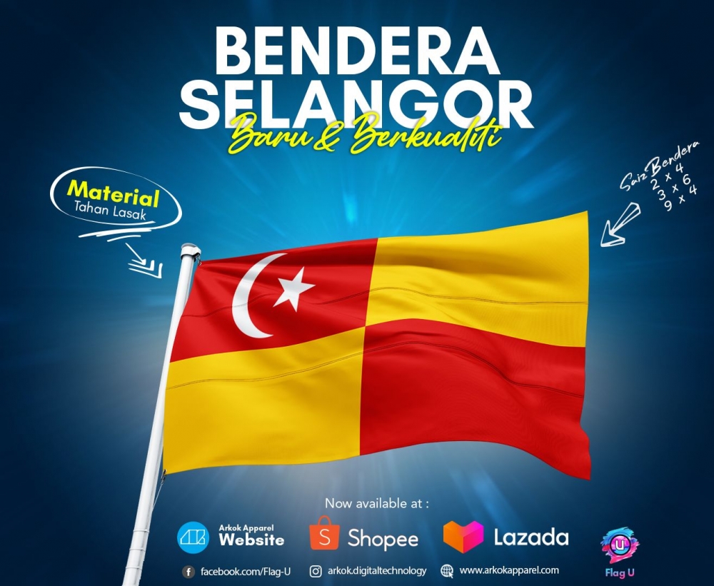 Bendera Selangor I Flag Of Selangor
